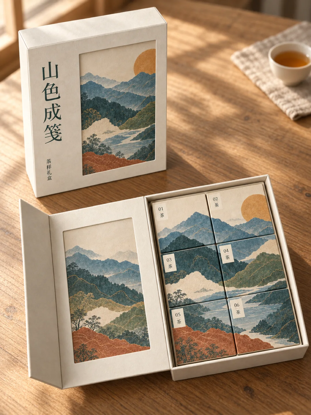 山色成笺，一盒六境